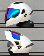 Modular Full-Face Motorcycle Helmet, Two-Lens Visor With Mesh Chin Guard, DOT Certified