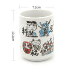 Kiyomi Hand-Painted Japanese Teacups, Collector's Edition