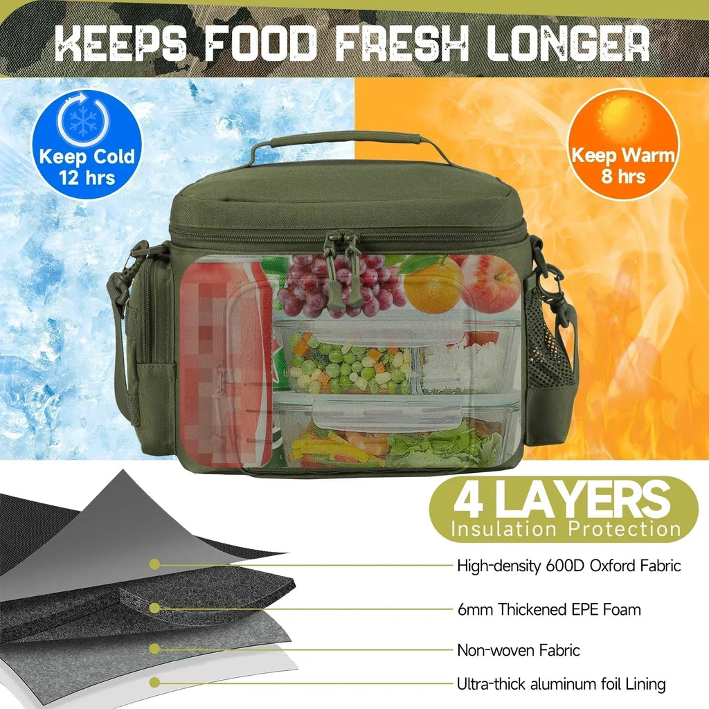 Trailforge Insulated Lunch Bag With Leakproof Cooler Lining