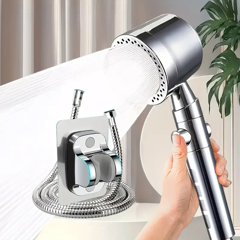 Chuveiro de mão com seis modos, filtro integrado e paragem com um botão | Fioriscas