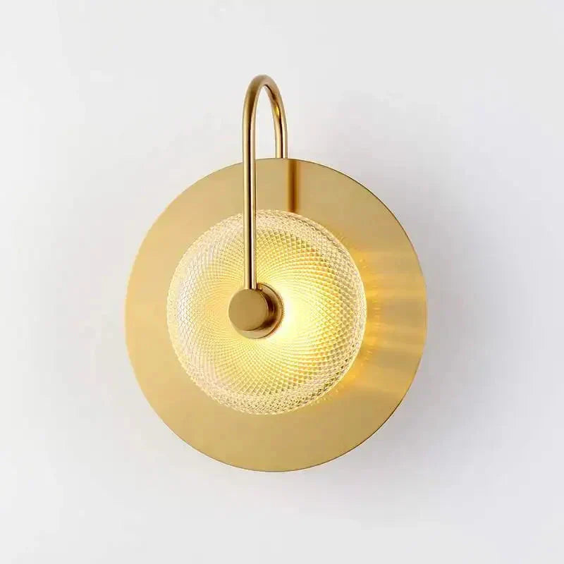 Liora Glass Wall Sconce, E27 LED Light for Bedrooms & Hallways