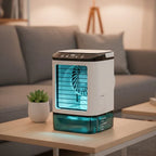 Hordozható hűsítő ventilátor frissítő permetezőfunkcióval | Fioriscas