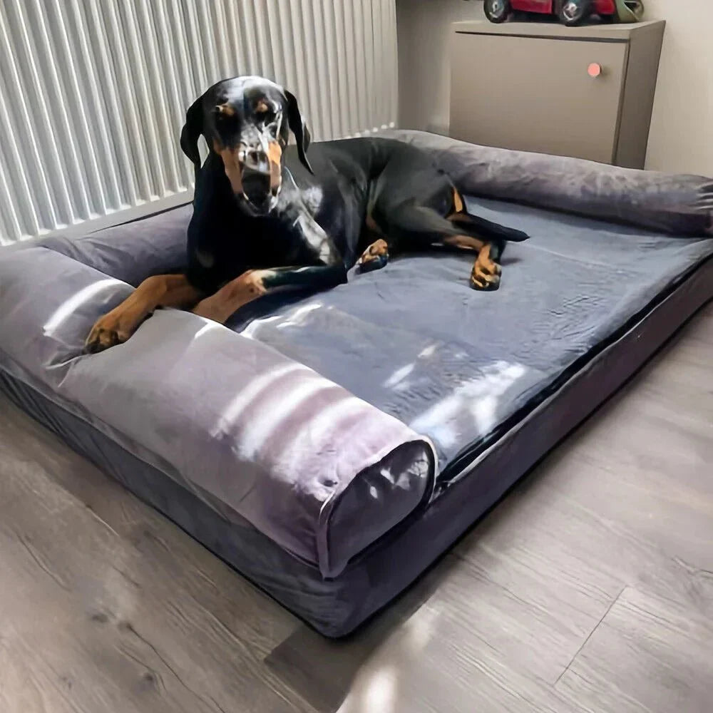 Cuccia ortopedica per cani in memory foam con copertura idrorepellente e comfort morbido - Fioriscas