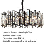 K9 Crystal Chandelier, Kylar Arden Collection With Dimmable LED