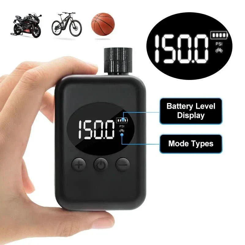 Přenosná mini pumpa na kolo 150 PSI pro MTB a venkovní použití - Fioriscas