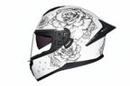 Capacete integral de motociclista com viseira dupla, certificado DOT, preparado para o inverno
