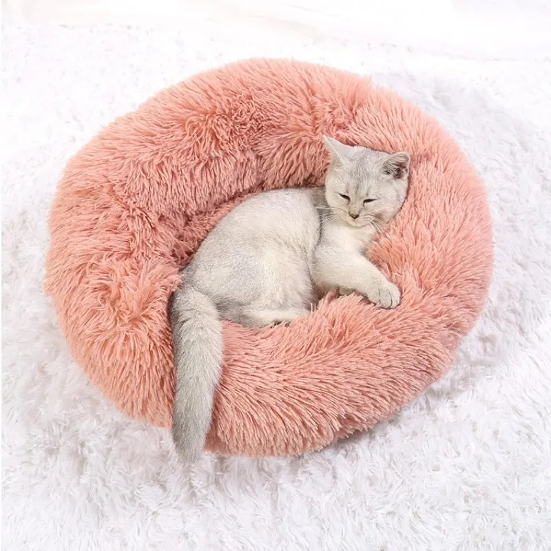 CozySphere-pehmoeläinten pyöreä peti kissoille ja koirille, liukumaton ja pestävä pohja