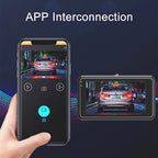 1080P-Dashcam mit zwei Objektiven und Front- sowie Innenraumansicht, NovaSight DuoCam