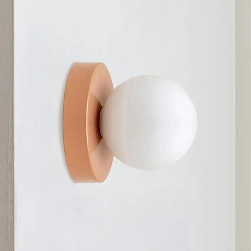 Glass Wall Sconce With G9 Base, Nordic Minimalist Design For Bedroom