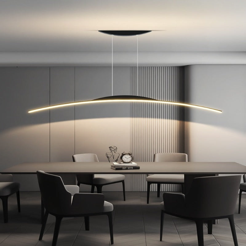 Suspension LED Sereno pour salle à manger, intensité réglable par télécommande