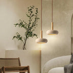 Suspension LED en pierre travertin pour les espaces de vie modernes | Fioriscas