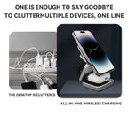 3-in-1 Magnetic Wireless Charging Stand for iPhone, AirPods, and Apple Watch