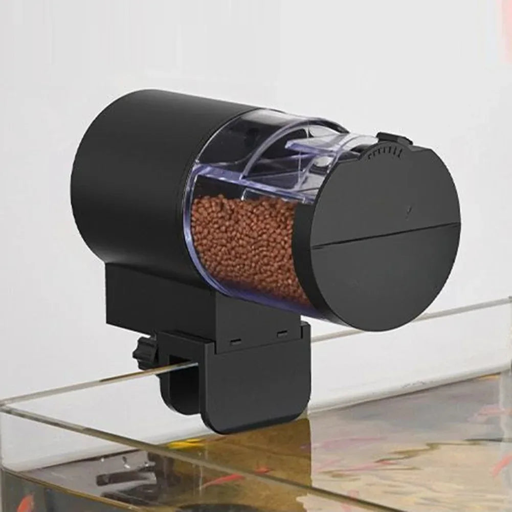 Alimentador automático para tartarugas e peixes, com temporizador programável, compartimento estanque IP66 e capacidade de 100ml | Fioriscas