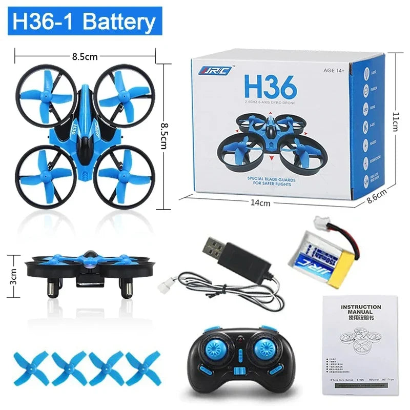 Mini-drone radiocommandé H36 avec loopings à 360° et mode sans tête | Fioriscas