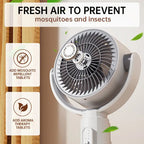 Cordless Oscillating Air Circulation Fan With Remote And Timer For Home Office | Fioriscas