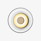Applique da parete Liora in vetro e pietra, luce LED verso l’alto e verso il basso, 3 colori