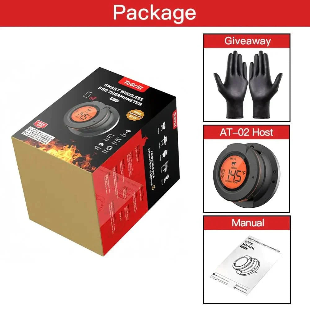 Thermomètre à viande sans fil pour barbecue et grill - Fioriscas