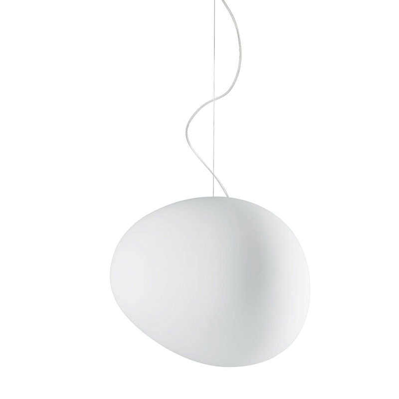LumaVerde Organic-Shape Pendant Light, Hand-Blown Glass Finish, 4 Sizes