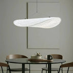 Lyra Hand-Knitted Tyvek LED Pendant Light With Chip Pattern