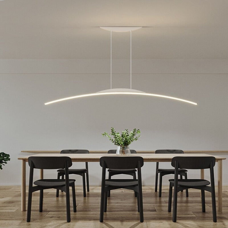 Suspension LED Sereno pour salle à manger, intensité réglable par télécommande