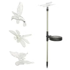 Lámpara de jardín LED con diseño de mariposa - Fioriscas