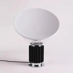 Lampe à poser Marlo en aluminium et verre, argentée, café, rouge ou noire