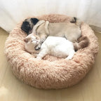 CozySphere-pehmoeläinten pyöreä peti kissoille ja koirille, liukumaton ja pestävä pohja