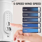 Cordless Oscillating Air Circulation Fan With Remote And Timer For Home Office | Fioriscas