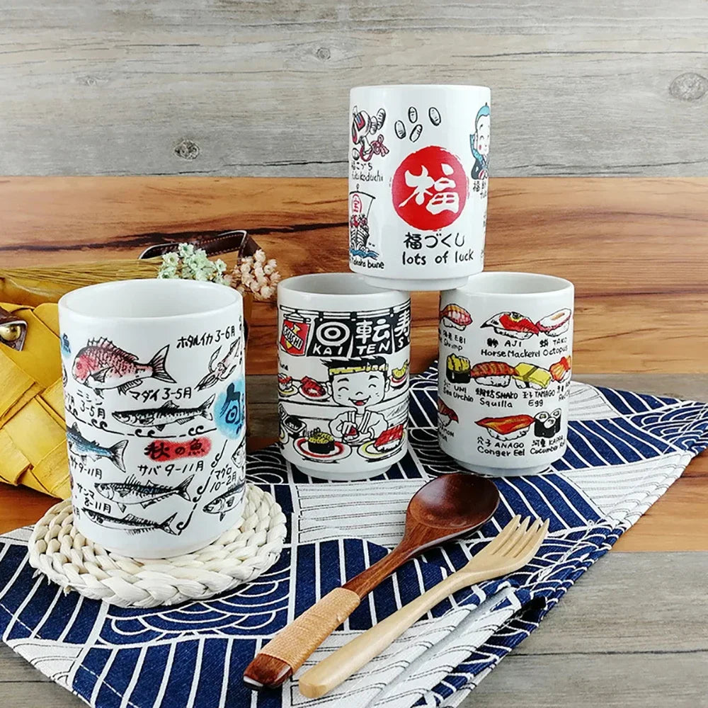 Kiyomi Hand-Painted Japanese Teacups, Collector's Edition