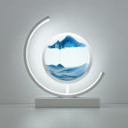 LumaAura Sand Art Moon Lamp, Remote-Controlled LED Night Light