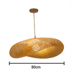 Hanglamp van bamboe, Marisol-kroonluchtercollectie, 5 formaten