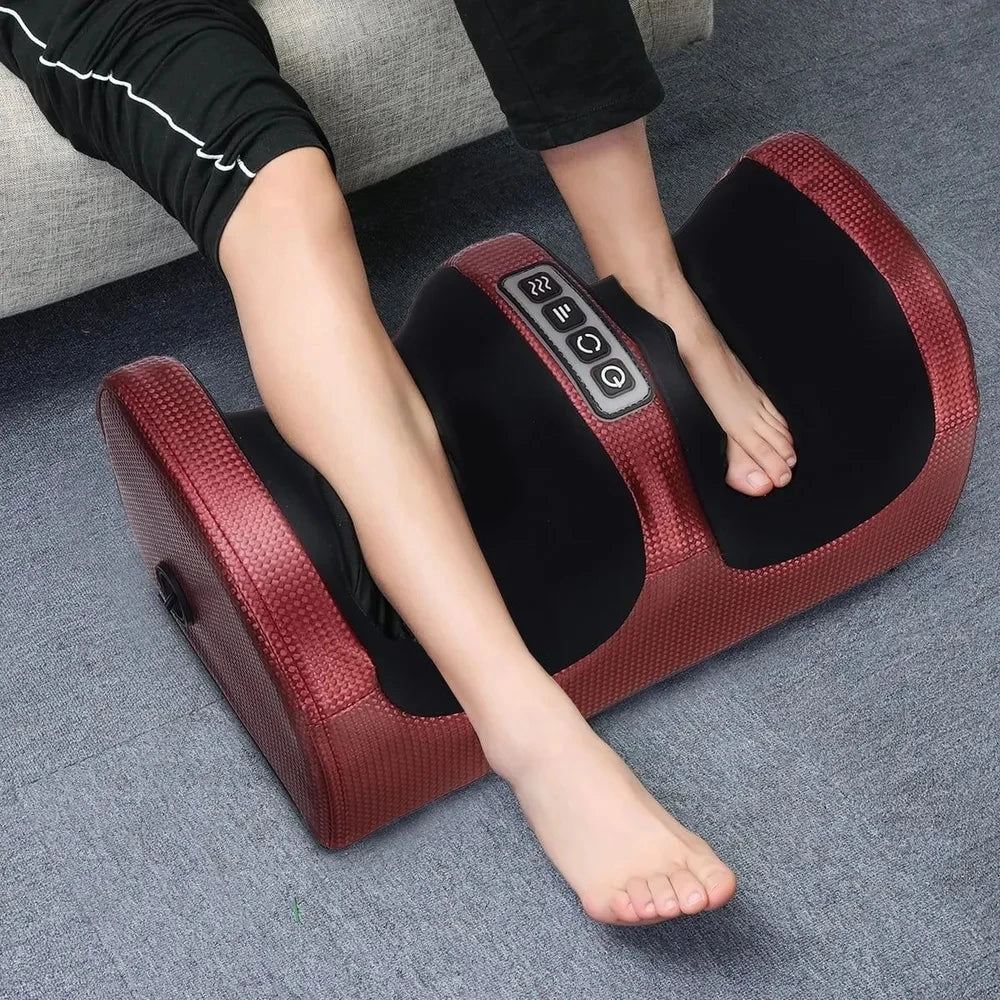 Verwarmde shiatsu-voetmassage met kneedmassage voor snelle verlichting