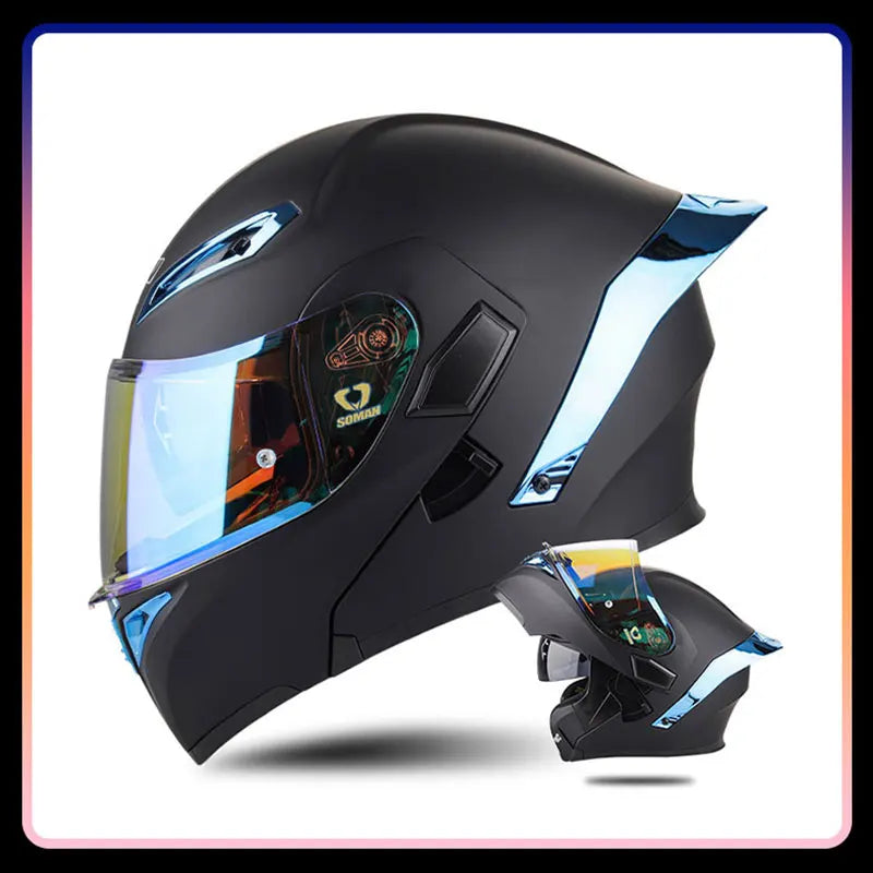 Modular Full-Face Motorcycle Helmet with Dual Visor | Fioriscas