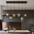 Liora nordisk glaslysekrone med justerbar ledning, 6 eller 8 fatninger