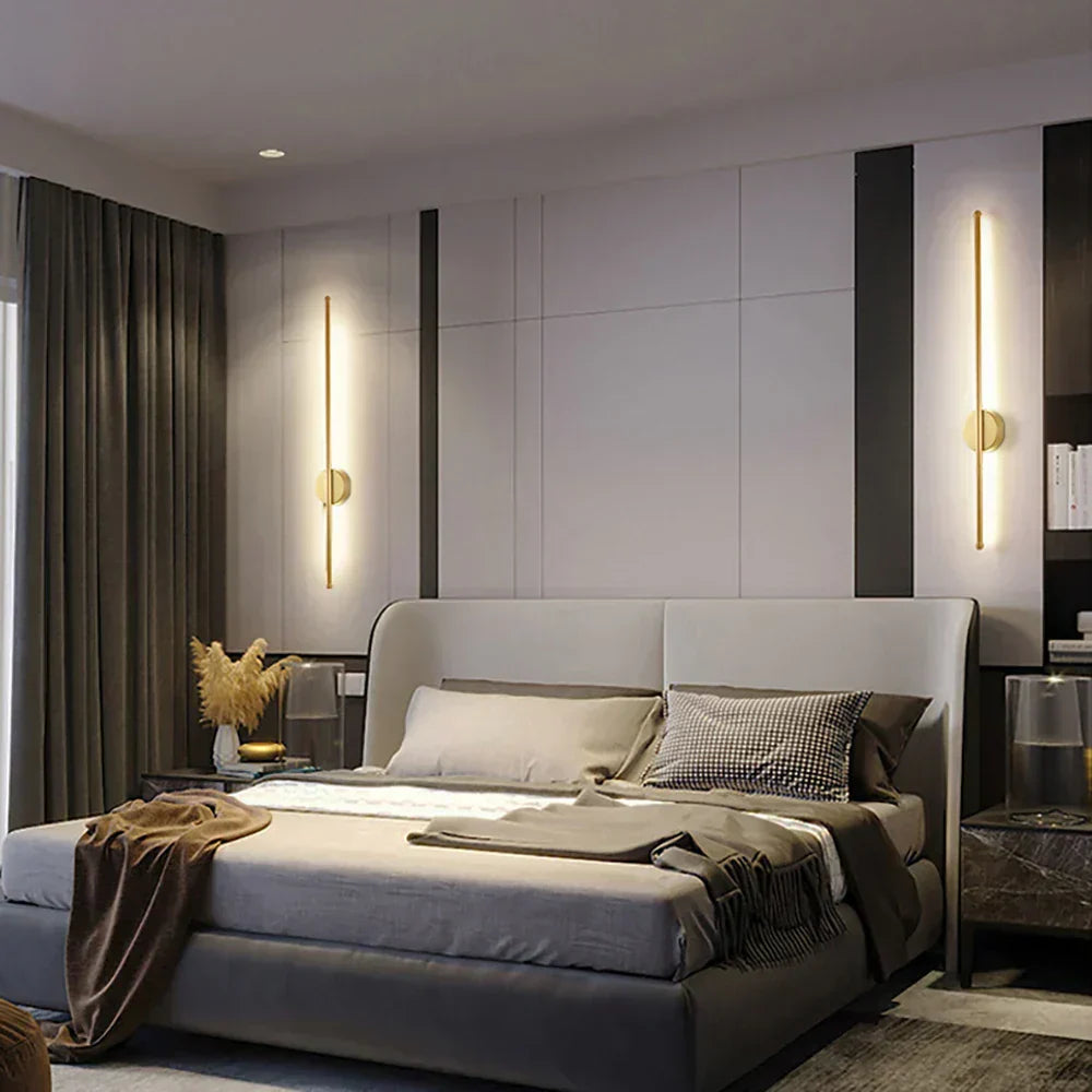 Copper LED Wall Light, Avenir Nordic Design for Living Room and Bedroom