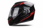 Modułowy kask motocyklowy z podwójną szybą, certyfikowany DOT | Fioriscas