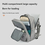 Mochila de viagem de tamanho médio, com compartimento para portátil e bolso para sapatos | Fioriscas