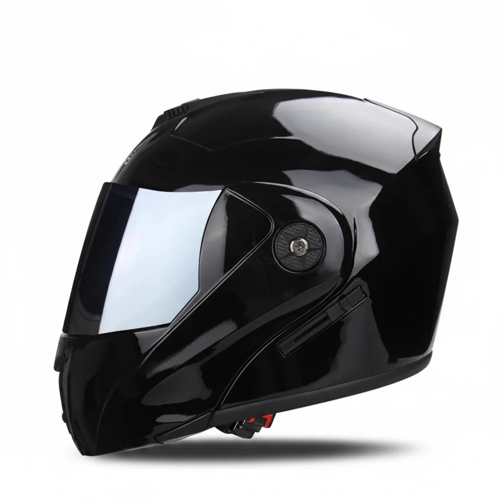 Modułowy kask motocyklowy z podwójną szybą, certyfikowany DOT | Fioriscas
