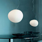 LumaVerde Organic-Shape Pendant Light, Hand-Blown Glass Finish, 4 Sizes