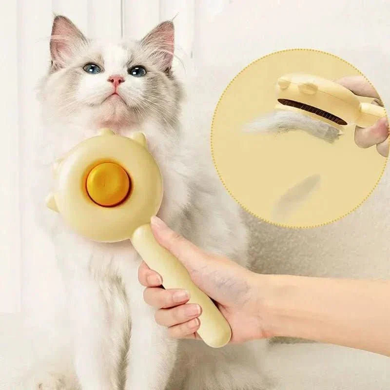 Borste med massagefunktion för hundar och katter - Fioriscas