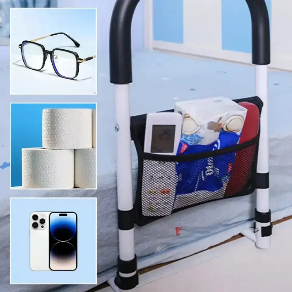 SolaceEase Adjustable Bed Safety Rail For Easier In-And-Out Transfers