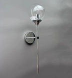 Vägglampa i pläterad metall, Maren-kollektionen, 10 ytbehandlingar