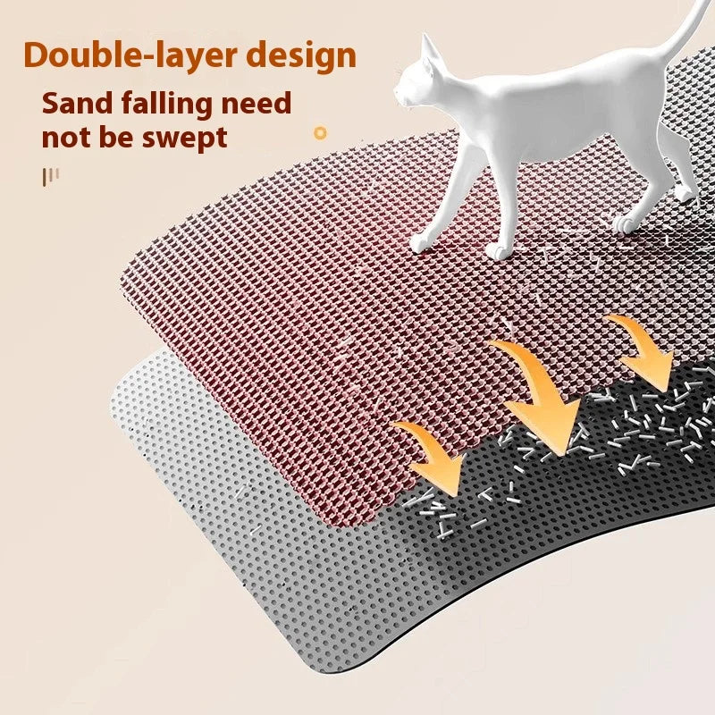 Tapete para areia Ultra-Shield de camada dupla, impermeável e resistente, para proteção do chão contra animais de estimação | Fioriscas