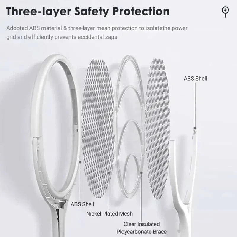 5-in-1 mosquito repellent with insect swatter & LED lamp - Fioriscas