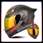 Modular Full-Face Motorcycle Helmet with Dual Visor | Fioriscas
