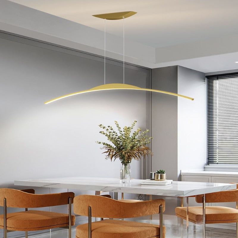 Suspension LED Sereno pour salle à manger, intensité réglable par télécommande