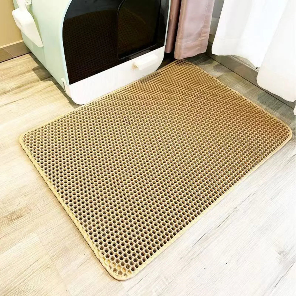 Tapete para areia Ultra-Shield de camada dupla, impermeável e resistente, para proteção do chão contra animais de estimação | Fioriscas