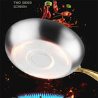 316 stainless steel frying pan with 7-layer design, 2 mm wall thickness and induction compatibility - Fioriscas