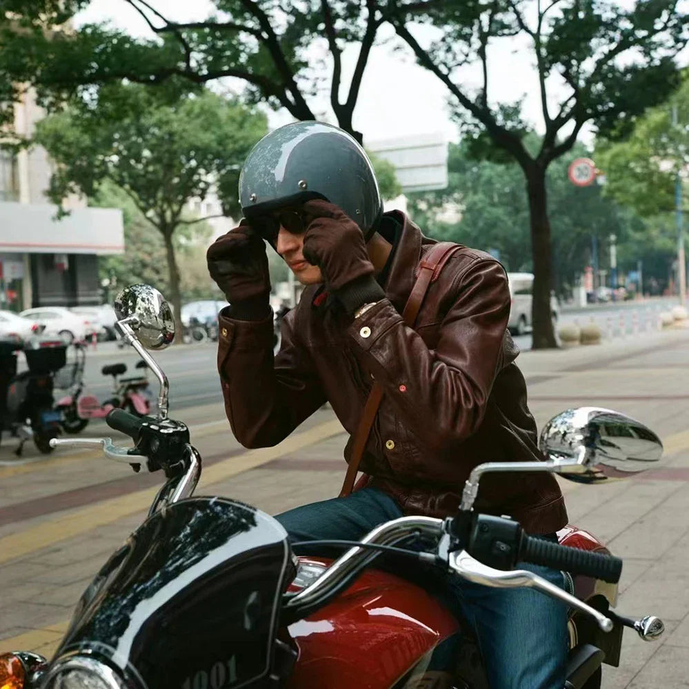 バイク用オープンフェイスハーフヘルメット、ABSシェル、DOTおよびECE認証