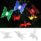 Lámpara de jardín LED con diseño de mariposa - Fioriscas